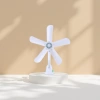 White five-blade fan, silent floor fan, home energy-saving, suitable for bedrooms and living rooms Application Scenario